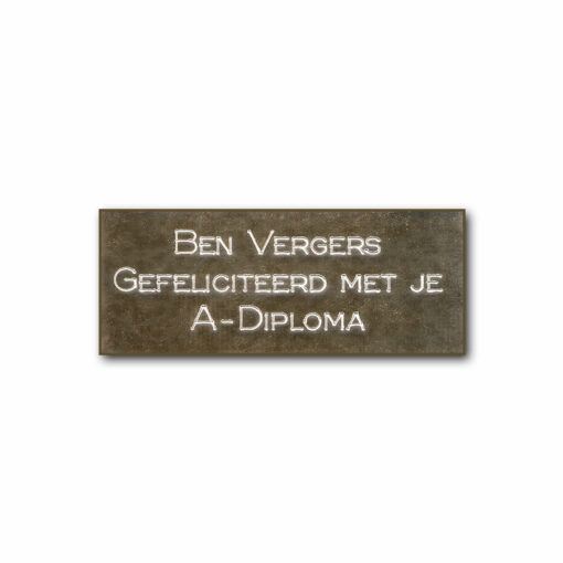 Graveerplaatje 50 x 20 mm (incl. graveren)