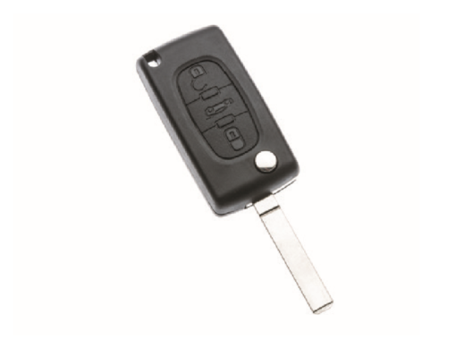 Citroën sleutelbehuizing 3-knops