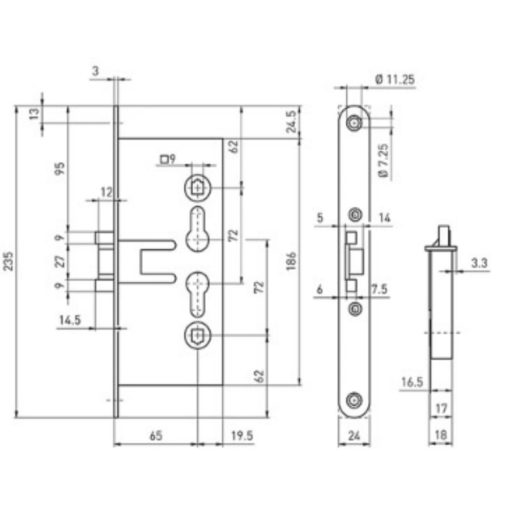 Cilinder insteekslot Mauer 4280 - Afbeelding 4
