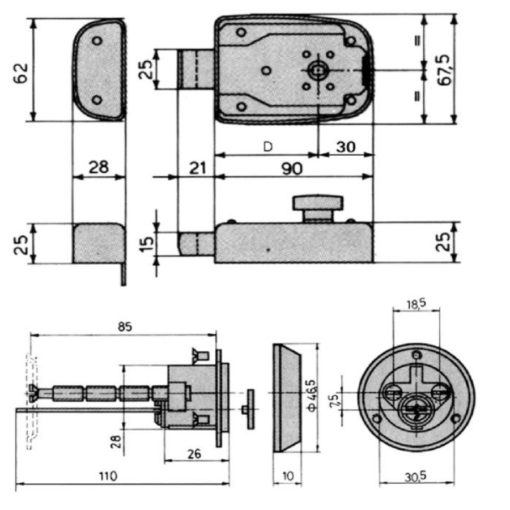 Oplegslot Cisa (543 OSW) - Afbeelding 2