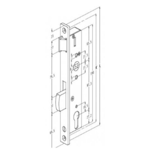 Smaldeurslot Sobinco 8001 - Afbeelding 3