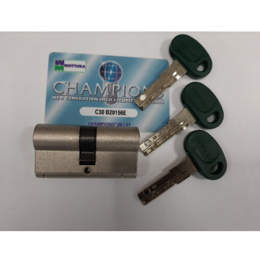 Champions Mottura C30 SKG** 30x30mm cilinders 2 stuks gelijksluitend