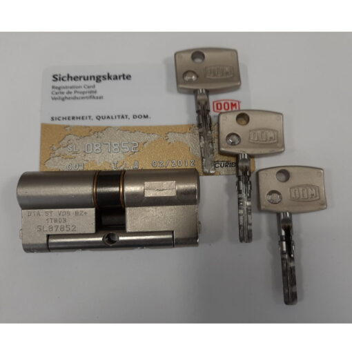 Dom Diamant SKG*** 30x30mm cilinders 2 stuks gelijksluitend