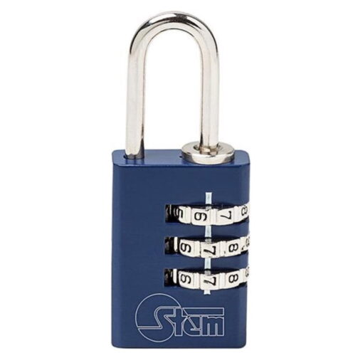 Silca 3-cijferig hangslot aluminium 30 mm breed