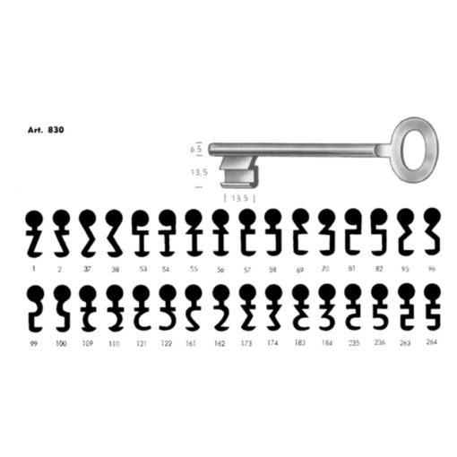 Schuursleutel 830N (1 t/m 20) - Afbeelding 2