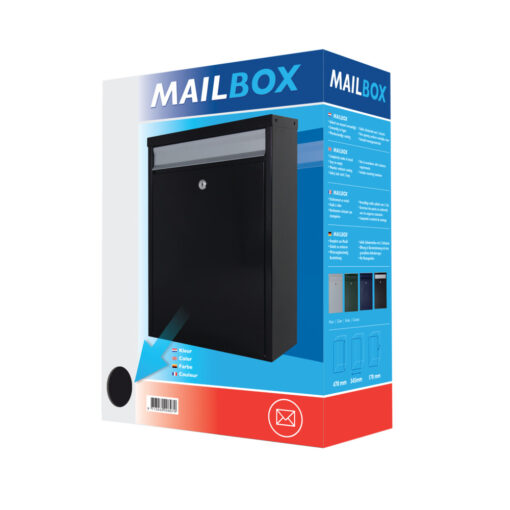 Mailbox 350 zwart/zilver - Afbeelding 3