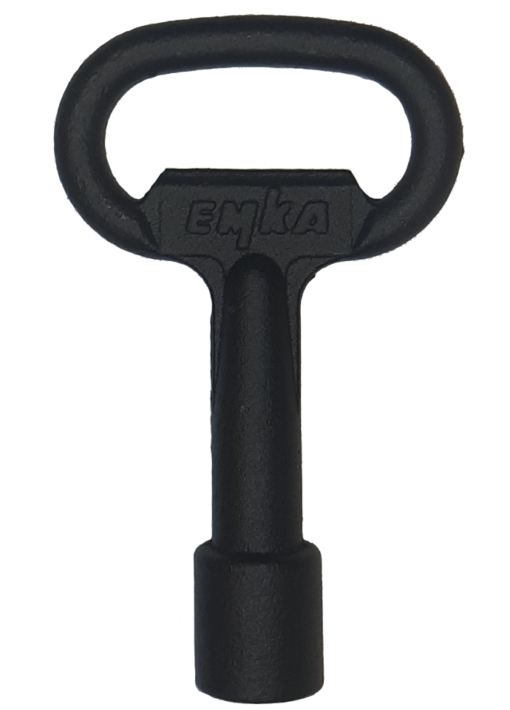 Bouwsleutel EMKA half rond zwart